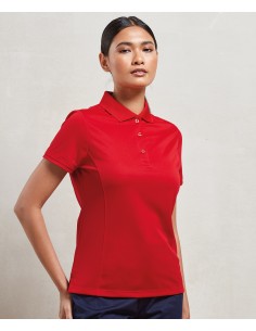 P-PR616-Womens Coolchecker® Piqué Polo 2